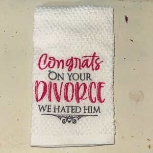 Embroidered hand towel NEW